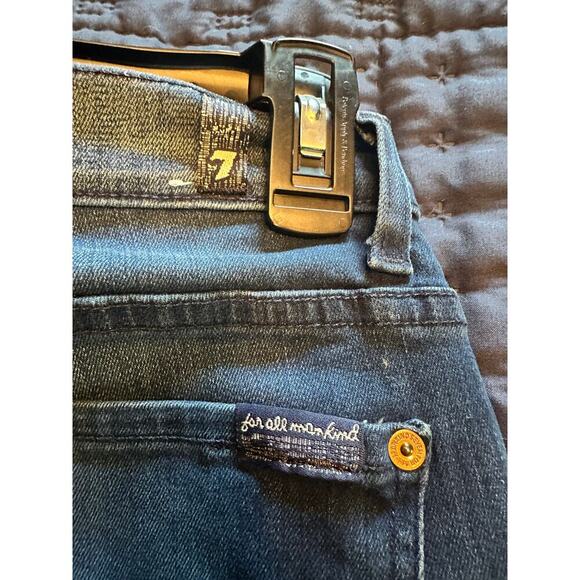 7 for all mankind Roxanne Mid Rise size 25 made in USA - Picture 3 of 5